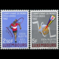 LUXEMBOURG 1962 - Scott# 384-5 Bicycle Race Set Of 2 LH - Nuovi