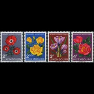 LUXEMBOURG 1956 - Scott# 310-3 Flowers Set Of 4 LH - Ungebraucht