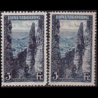 LUXEMBOURG 1923 - Scott# 153-3a Wolfsschlucht Set Of 2 MNH - 1895 Adolphe Right-hand Side