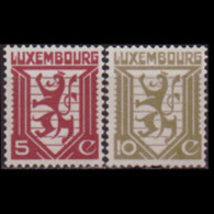 LUXEMBOURG 1930 - Scott# 195-6 Coat Of Arms Set Of 2 MNH - 1926-39 Charlotte Rechtsprofil