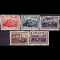 LUXEMBOURG 1921 - Scott# 126-30 Scenes Set Of 5 LH - 1895 Adolphe Right-hand Side