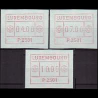 LUXEMBOURG 1983 - Scott# P2501 ATM P2501 Set Of 3 MNH - Neufs