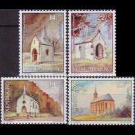 LUXEMBOURG 1991 - Scott# B379-82 Chapels Set Of 4 MNH - Unused Stamps