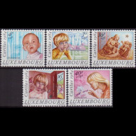 LUXEMBOURG 1984 - Scott# B347-51 Children Set Of 5 MNH - Unused Stamps