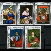 LUXEMBOURG 1978 - Scott# B318-22 Paintings Set Of 5 MNH - Unused Stamps