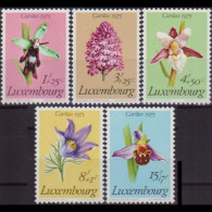 LUXEMBOURG 1975 - Scott# B303-7 Flowers Set Of 5 MNH - Unused Stamps