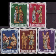 LUXEMBOURG 1973 - Scott# B292-6 Sculptures Set Of 5 MNH - Ungebraucht