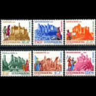 LUXEMBOURG 1970 - Scott# B276-81 Castles Set Of 6 MNH - Unused Stamps