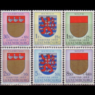 LUXEMBOURG 1959 - Scott# B210-5 Town Arms Set Of 6 MNH - Ungebraucht