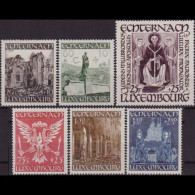 LUXEMBOURG 1947 - Scott# B137-42 Basilica Ruin Set Of 6 LH - Ungebraucht