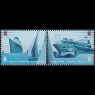 LUXEMBOURG 2010 - Scott# 1305 Maritime-Ships Set Of 2 MNH - Ongebruikt