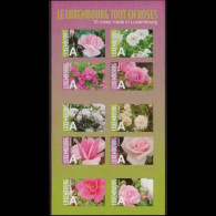 LUXEMBOURG 2010 - Scott# 1304 Roses Set Of 10 MNH - Nuovi