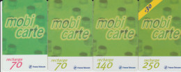 TC17 - 4 RECHARGES MOBICARTES Pour 2 Euros - Other & Unclassified