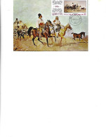 Romania -  Maximum Postcard 1972 - Painting By Emil Volkers (1831 - 1905) -  "Peasants On Horseback" - Cartes-maximum (CM)