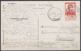 CP Affr. N°118 Càd TERVUEREN /18 V 1913 Pour Administrateur Territorial à KIMBUNDJI Katanga Congo Belge Via  Cape Town E - 1912 Pellens