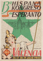 AKEO Card 13th Spanish Esperanto Conference In Valencia 1952 - Hispana Esperanto Kongreso - Esperanto