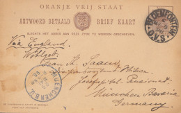 1898: Vrij: Post Card Bloemfontein To München - Sonstige & Ohne Zuordnung