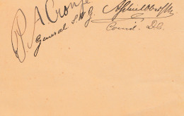 St. Helena. Post Card With Signature Of Captures General Boers (Buren) - Sainte-Hélène