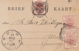 Vrij: 1895 Post Card To Ulm/Germany - Sonstige & Ohne Zuordnung