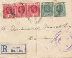 Nigeria: Registered Letter Calabar 22.2.22 To Hamburg - Nigeria (1961-...)