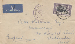 Ceylon: 1936: Indo-Ceylon Special Flight X'mas From Colombo To Hodderson/England - Sri Lanka (Ceylan) (1948-...)