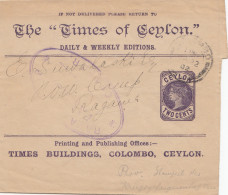 Ceylon: 1902: Printed Matter Prisoner Of War Camp - Censor - Sri Lanka (Ceylan) (1948-...)