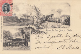 Costa Rica: 1904: Post Card Linea San Jose To München - Costa Rica