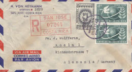 Costa Rica: 1955: Registered San Jose To Köln - Costa Rica