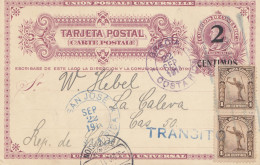 Costa Rica: 1911: San Jose To To La Calera - Chile - Costa Rica
