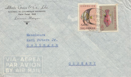 Mocambique 1952 Letter From L. Marques To Solingen, Fische-fishes - Mozambique