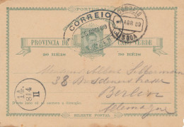 Cabo Verde: 1889: Post Card To Berlin - Cape Verde