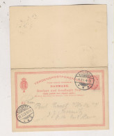 DENMARK 1902 ALLINGE Postal Stationery To Germany - Ganzsachen