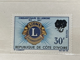 1967 MNH  Lion’s - Côte D'Ivoire (1960-...)