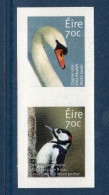 EIRE Ireland Irlande, **, Yv 2139 + 2140, Mi 2136 + 2137, SG 2273 + 2274, Cygne Tuberculé + Pic épeiche, Paire Verticale - Unused Stamps
