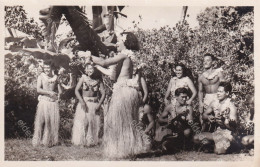 Real Photo Tahitian Dancers  Edit Leverd Tillet Tahiti Danse Vahiné - Polinesia Francesa