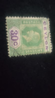 CEYLON- 1911 -25       30 C     GEORGE V.      DAMGALI - Sri Lanka (Ceylan) (1948-...)