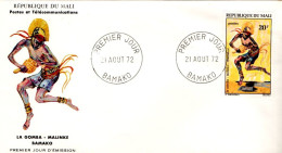 MALI FDC 1972 DANSES MALIENNES - Malí (1959-...)