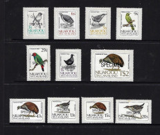 Tonga Niuafo'ou 1983 Specimen Self-adhesive Birds - 11 Bird Stamps - Colecciones & Series