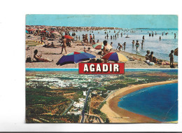 CPM   AGADIR , LA PLAGE - Agadir