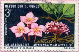 Congo (Bra) Poste Obl Yv: 270 Mi:250 Melastomacées Myrianthemum Mirabile (cachet Rond) - Gebraucht