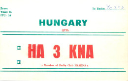 QSL Card HUNGARY Radio Amateur Station HA3KNA Y03CD - Radio Amatoriale