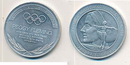 Médaille Peggy Fleming Médaille D'or Aux X° Jeux Olympiques D'Hiver De GRENOBLE 1968  Olympic Games 68 - Kleding, Souvenirs & Andere