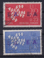 Algérie    Surcharge E.A  Sur Timbres De 1960, N° 1309/1310  Oblitérés - Gebruikt
