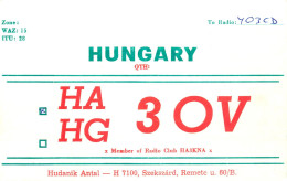 QSL Card HUNGARY Radio Amateur Station HA3OV Y03CD Ali - Radio Amatoriale