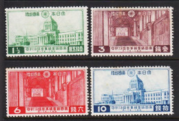 1936. JAPAN. New Parliament Building Complete Set Never Hinged.  (Michel 225-228) - JF543636 - Ungebraucht