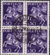 1944. PORTUGAL 4-block $50 Stampshow In Lisboa Fine Cancelled With Special Cancel EXPOSICAD F... (Michel 666) - JF543670 - Used Stamps