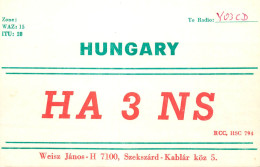 QSL Card HUNGARY Radio Amateur Station HA3KNS Y03CD Jan - Radio Amateur