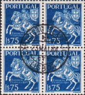 1944. PORTUGAL 4-block 1$75 Stampshow In Lisboa Fine Cancelled With Special Cancel EXPOSICAD ... (Michel 668) - JF543672 - Used Stamps