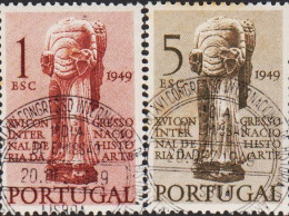 1949. PORTUGAL Art-conference Complete Set With Luxus Cancel 20. DEC. 1949 First Day Of I... (Michel 738-739) - JF543674 - Oblitérés