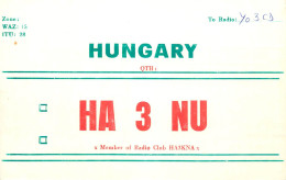 QSL Card HUNGARY Radio Amateur Station HA3NU Y03CD Lacy - Radio Amatoriale
